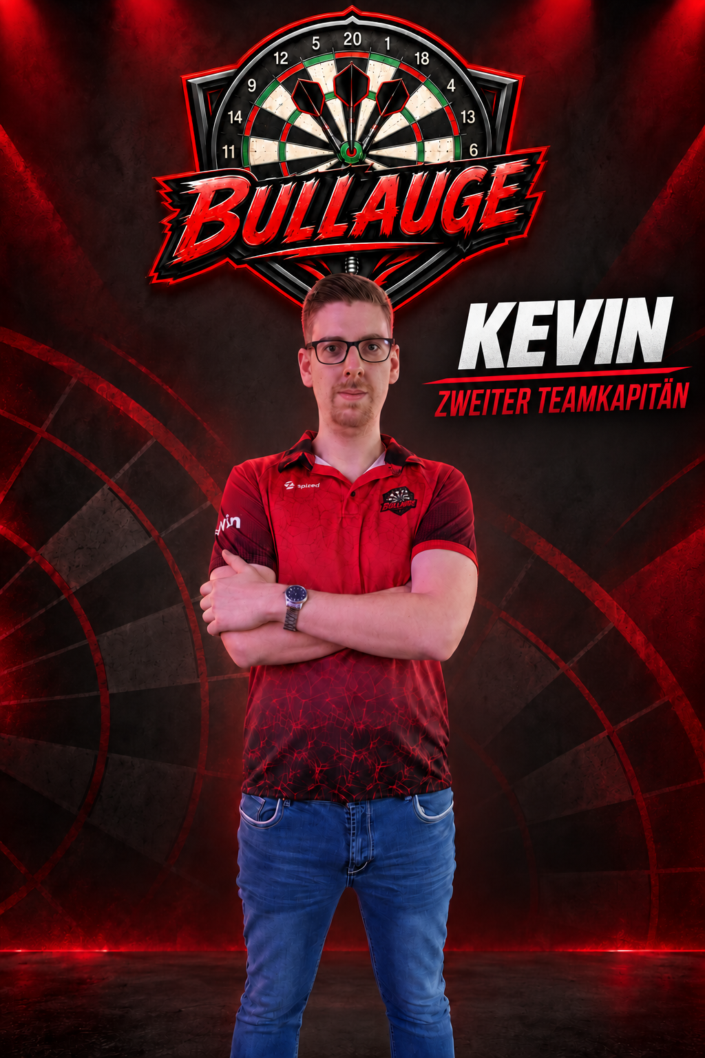 Kevin, zweiter Teamkapitän von BULLAUGE